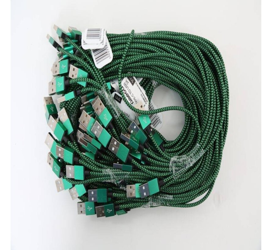 OMEGA CABLE TYPE C USB 2A POLY 1M VERT 44196