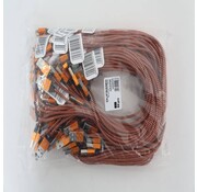 Omega OMEGA FABRIC BRAIDED MICRO USB TO USB 2A POLY 1M ORANGE [44193]