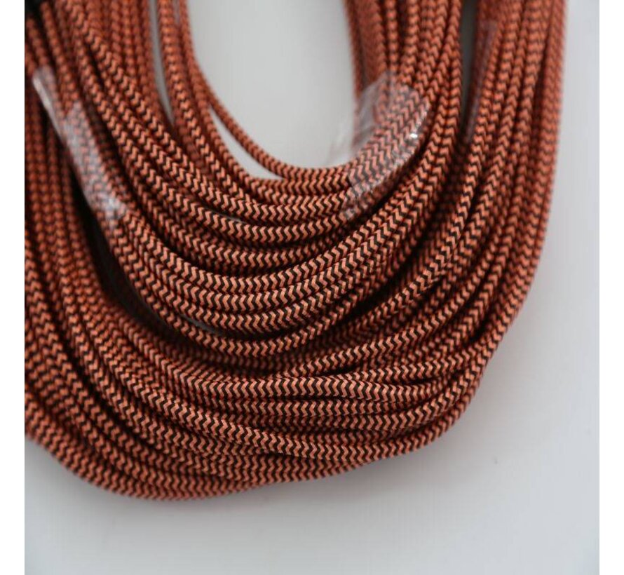 OMEGA FABRIC BRAIDED MICRO USB TO USB 2A POLY 1M ORANGE [44193]