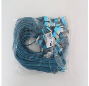 Omega OMEGA FABRIC BRAIDED MICRO USB TO USB 2A POLY 1M BLUE [44190]
