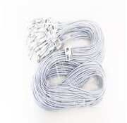 Omega OMEGA FABRIC BRAIDED TYPE-C TO USB 1,5A 118 COPPER POLY 2M SILVER [44185]