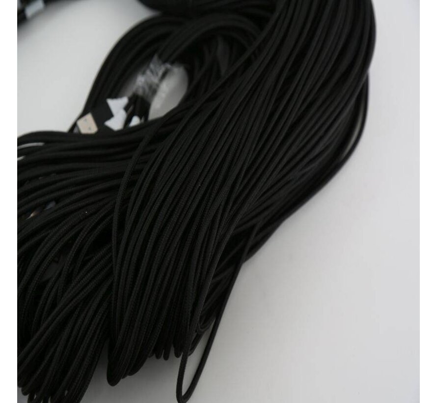 OMEGA CABLE TYPE C USB 1.5A 118 CUIVRE POLY 2M NOIR 44189