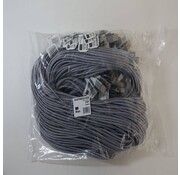 Omega OMEGA FABRIC BRAIDED TYPE-C TO USB 1,5A 118 COPPER POLY 2M GREY [44188]