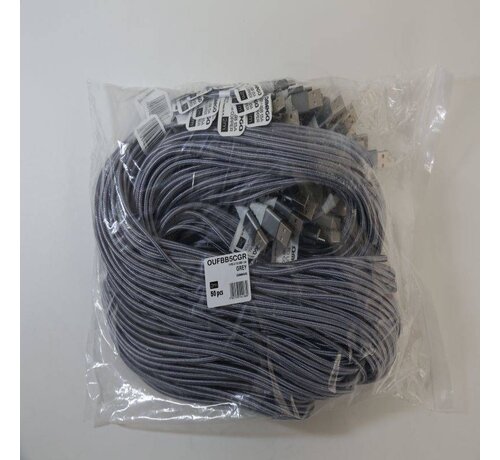 Omega OMEGA FABRIC BRAIDED TYPE-C TO USB 1,5A 118 COPPER POLY 2M GREY [44188]