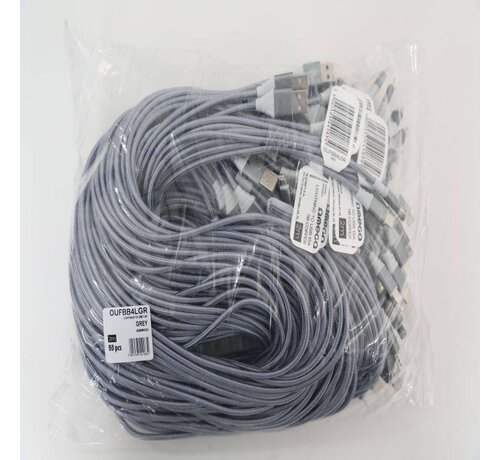 Omega OMEGA CABLE LIGHTNING USB 1.5A 118 COPPER POLY 2M GRIS