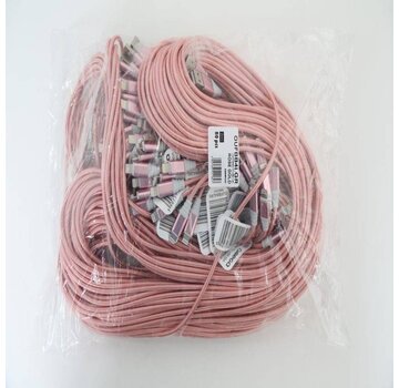 Omega OMEGA FABRIC BRAIDED LIGHTNING TO USB 1,5A 118 COPPER POLY 2M ROSE GOLD [44182]