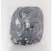 Omega OMEGA FABRIC BRAIDED MICRO USB 1,5A 118 COPPER POLY 2M GREY [44178]