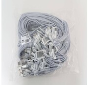 Omega OMEGA CABLE MICRO USB 1.5A 118 COPPER POLY 2M ARGENT 44175