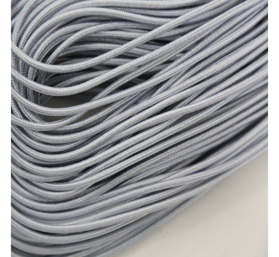 OMEGA FABRIC BRAIDED MICRO USB 1,5A 118 COPPER POLY 2M SILVER [44175]