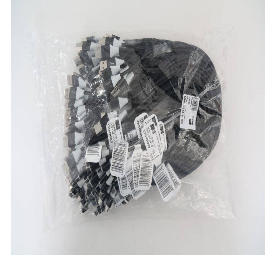 OMEGA CABLE MICRO USB 2A 118 CUIVRE POLY 1M NOIR 44173