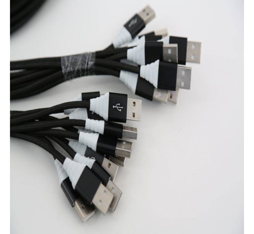 OMEGA CABLE MICRO USB 2A 118 CUIVRE POLY 1M NOIR 44173