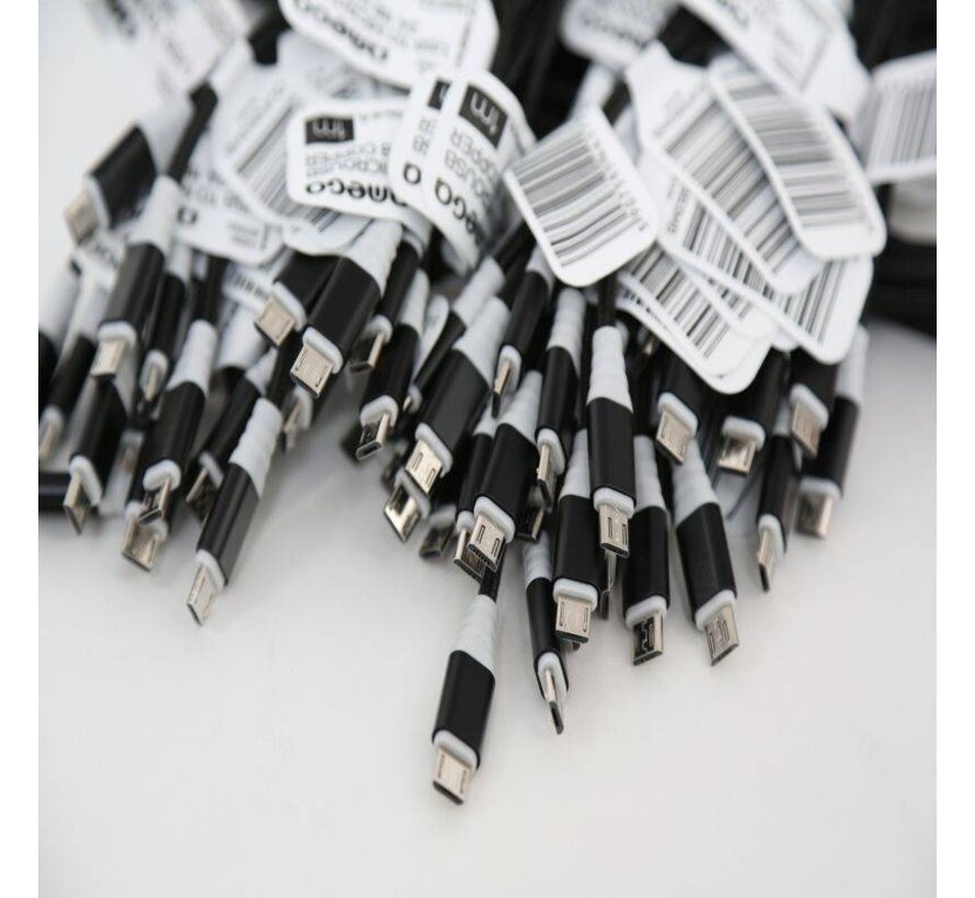 OMEGA CABLE MICRO USB 2A 118 CUIVRE POLY 1M NOIR 44173
