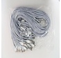 OMEGA CABLE TRESSE LIGHTNING USB 2A TAIWAN CHIP POLY 1M ARGENT 44172