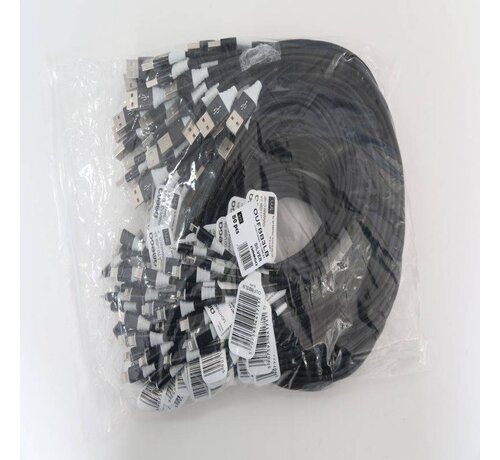 Omega OMEGA CABLE TRESSE LIGHTNING USB 2A TAIWAN CHIP POLY 1M NOIR 44171