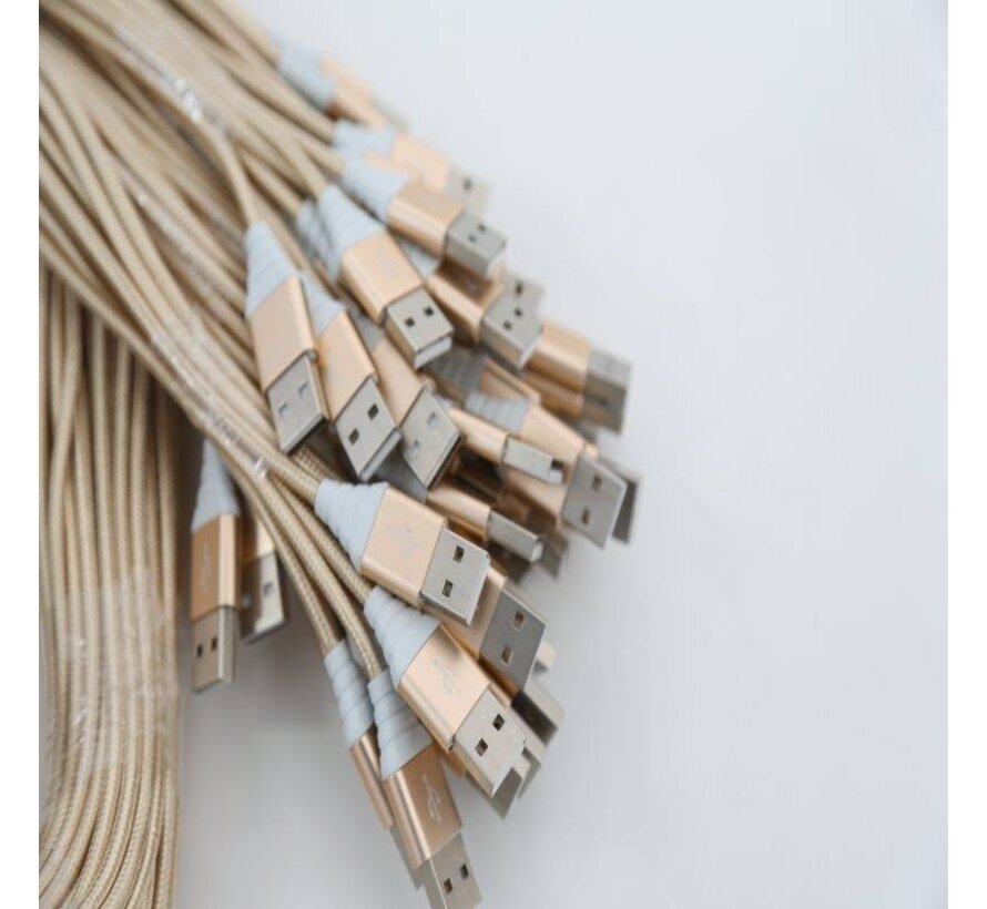 OMEGA CABLE MICRO USB 2A 118 CUIVRE POLY 1M OR 44052