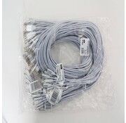 Omega OMEGA FABRIC BRAIDED MICRO USB TO USB 2A 118 COPPER POLY 1M SILVER [44057]