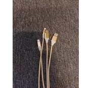 Omega OMEGA CABLE TRESSE LIGHTNING USB 2A TAIWAN CHIP POLY 1M OR 44034