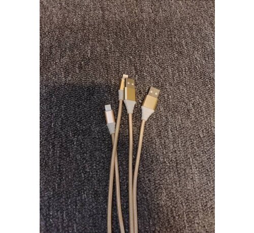 Omega OMEGA USB LIGHTNING BRAIDED CABLE 1,5M RED