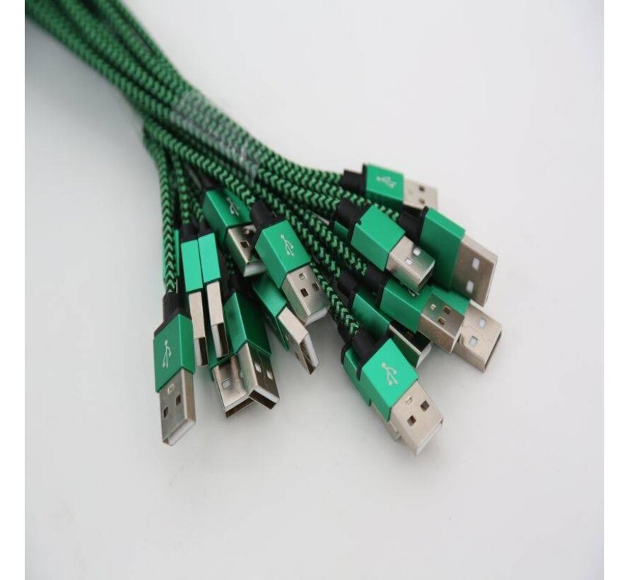 OMEGA CABLE LIGHTNING USB 2A POLY 1M VERT