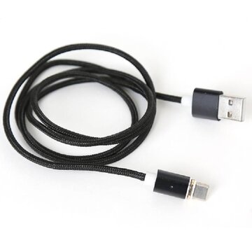 Platinet PLATINET MICRO USB TO USB CABLE WITH MAGNETIC PLUG 1M SILVER [43470]