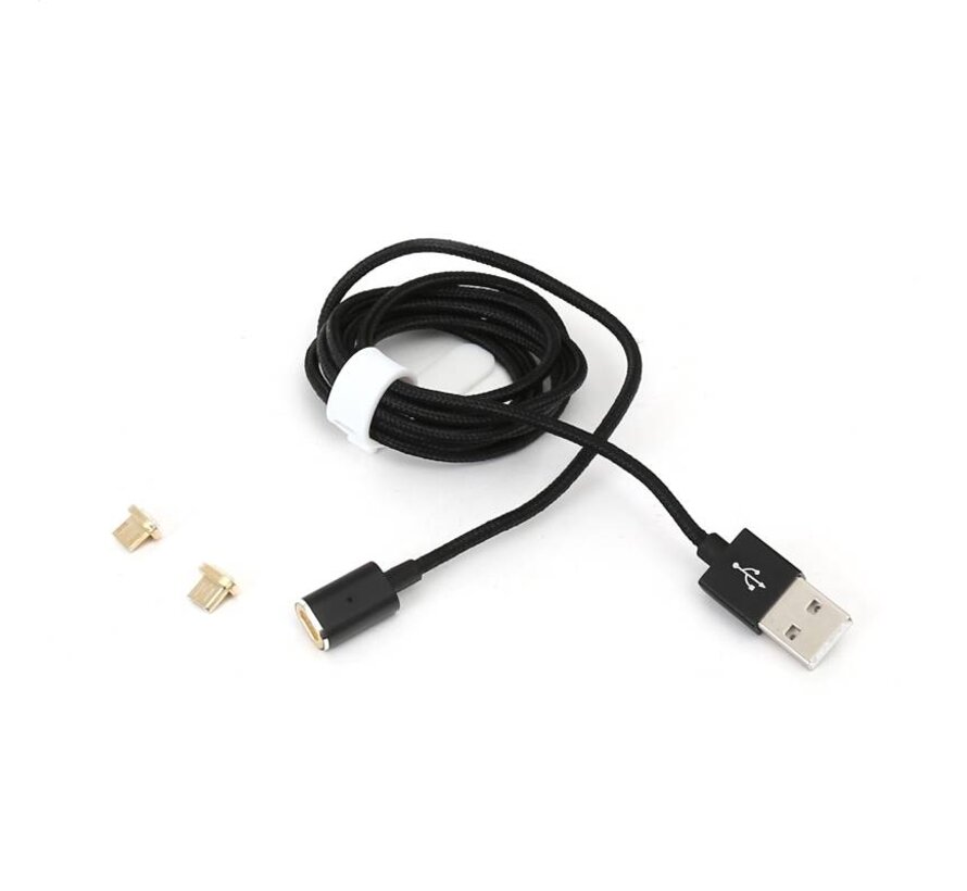 PLATINET MICRO USB TO USB CABLE WITH MAGNETIC PLUG 1,2M SILVER [43470]