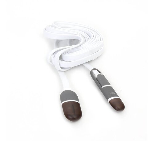 Platinet CABLE USB UNIVERSEL PLATINET 2 EN 1: MICRO USB & LIGHTNING NOIR