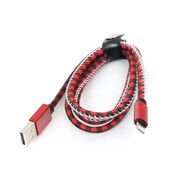 Platinet PLATINET CABLE USB LIGHTNING CUIR 1M ROUGE 43592