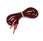 OMEGA AUDIO CABLE JACK 3,5MM to JACK 3,5 MM RED [43464]