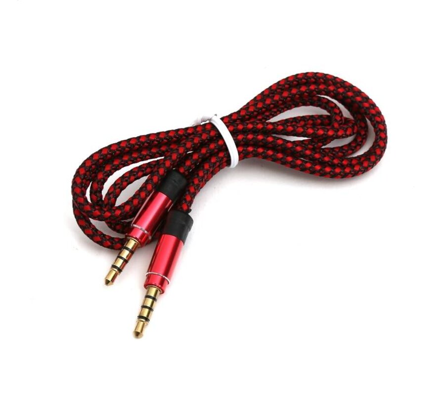 OMEGA AUDIO CABLE JACK 3,5MM to JACK 3,5 MM RED [43464]