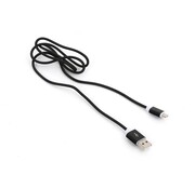 Platinet CABLE USB PLATINET TRESSE MICROUSB-LIGHTNING 1M BLACK [43474]