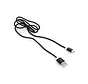 CABLE USB PLATINET TRESSE MICROUSB-LIGHTNING 1M BLACK [43474]