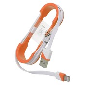 Omega OMEGA USB LIGHTNING FLAT CABLE 1M ORANGE