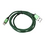 CABLE TRESSE USB LIGHTNING - 1M - VERT