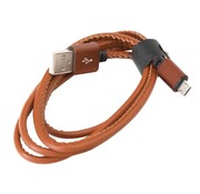 Platinet PLATINET MICRO USB TO USB LEATHER CABLE 1M 2,4A BROWN