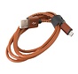 PLATINET MICRO USB TO USB LEATHER CABLE 1M 2,4A BROWN