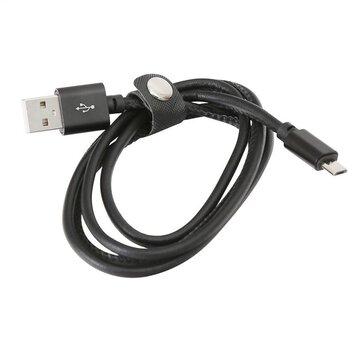 Platinet PLATINET MICRO USB TO USB LEATHER CABLE 1M 2,4A BLACK