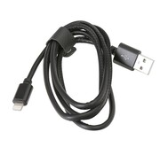 Platinet PLATINET USB LIGHTNING LEATHER CABLE 1M 2,4A BLACK