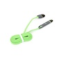CABLE USB UNIVERSEL PLATINET 2 EN 1: MICRO USB & LIGHTNING VERT