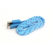 Omega CABLE TISSU PLAT USB 2.0 MICRO USB OMEGA - BLEU/JAUNE