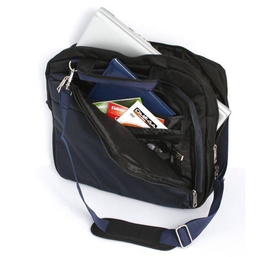 PLATINET LAPTOP BAG 16" 07-19 BLACK&DARK BLUE