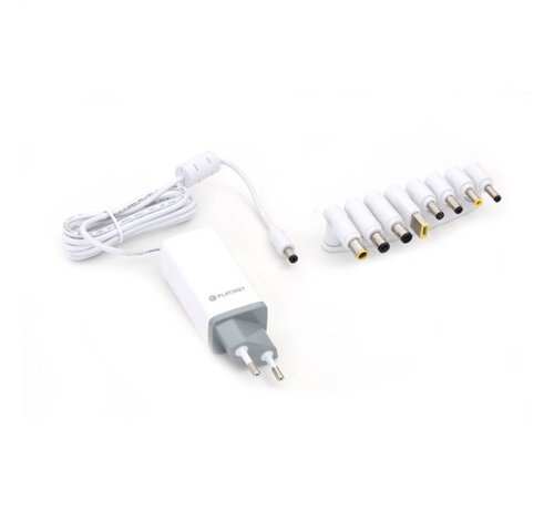 Platinet ADAPTATEUR POUR NOTEBOOK UNIVERSEL PLATINET 65W 8 embouts BLANC [43740]