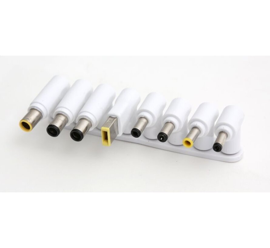 PLATINET LAPTOP CHARGER 65W 8 tips WHITE [43740]