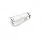 OMEGA CAR CHARGER METAL 2xUSB 5V 2.1A SILVER [43344]