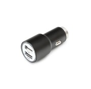 Omega CHARGEUR POUR VOITURE OMEGA METAL 2xUSB 5V 2.1A NOIR