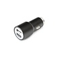 OMEGA CAR CHARGER METAL 2xUSB 5V 2.1A BLACK [43342]