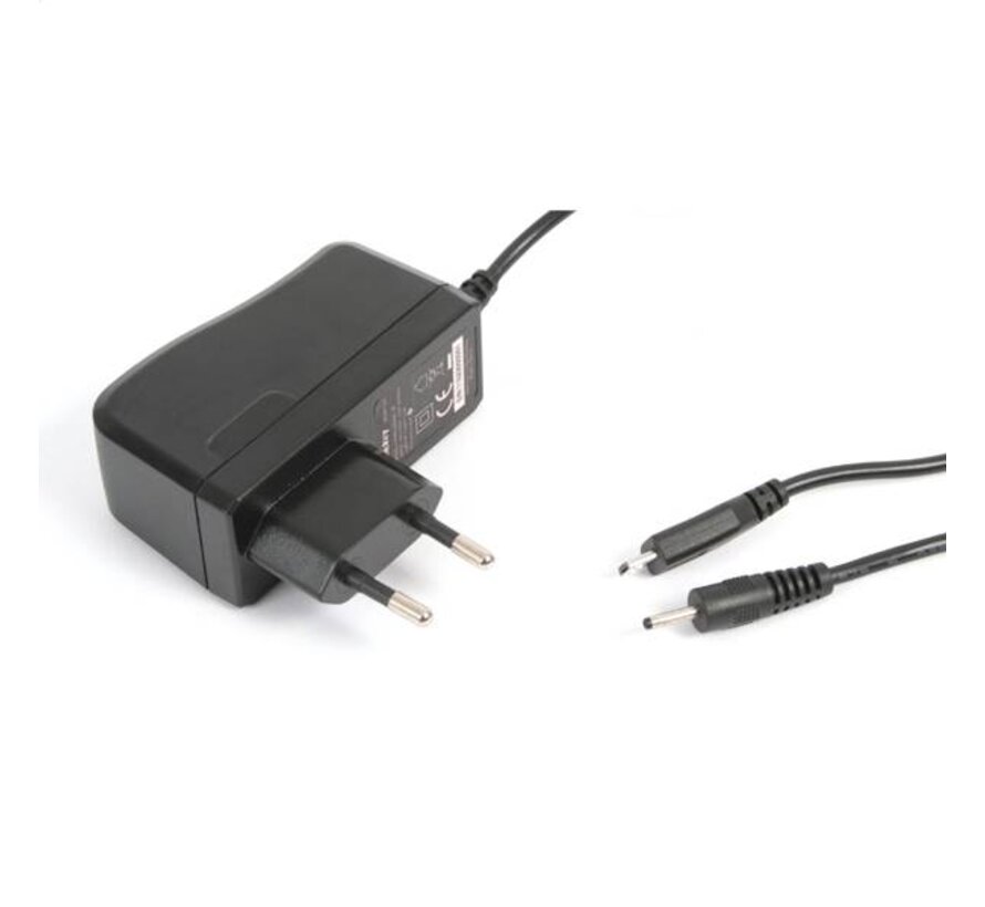 CHARGEUR MURAL POUR TABLETTE OMEGA MICRO USB & 2,5x0,7MM [41836]