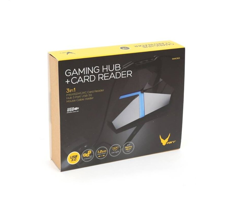 PLATEFORME OMEGA USB 3.0 3 PORTS + LECTEUR DE CARTE microSD [43522]