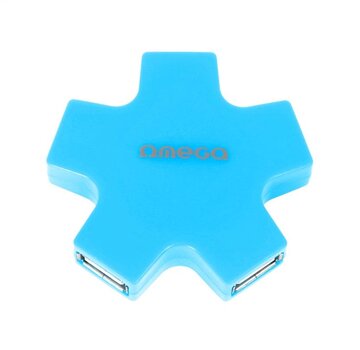 Omega OMEGA USB 2.0 HUB 4 PORT STAR BLUE