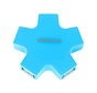 OMEGA USB 2.0 HUB 4 PORT STAR BLUE