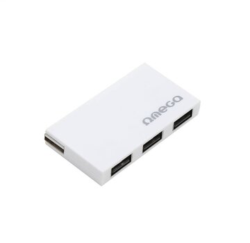 Omega OMEGA USB 2.0 HUB 4 PORT BOX WHITE [42852]